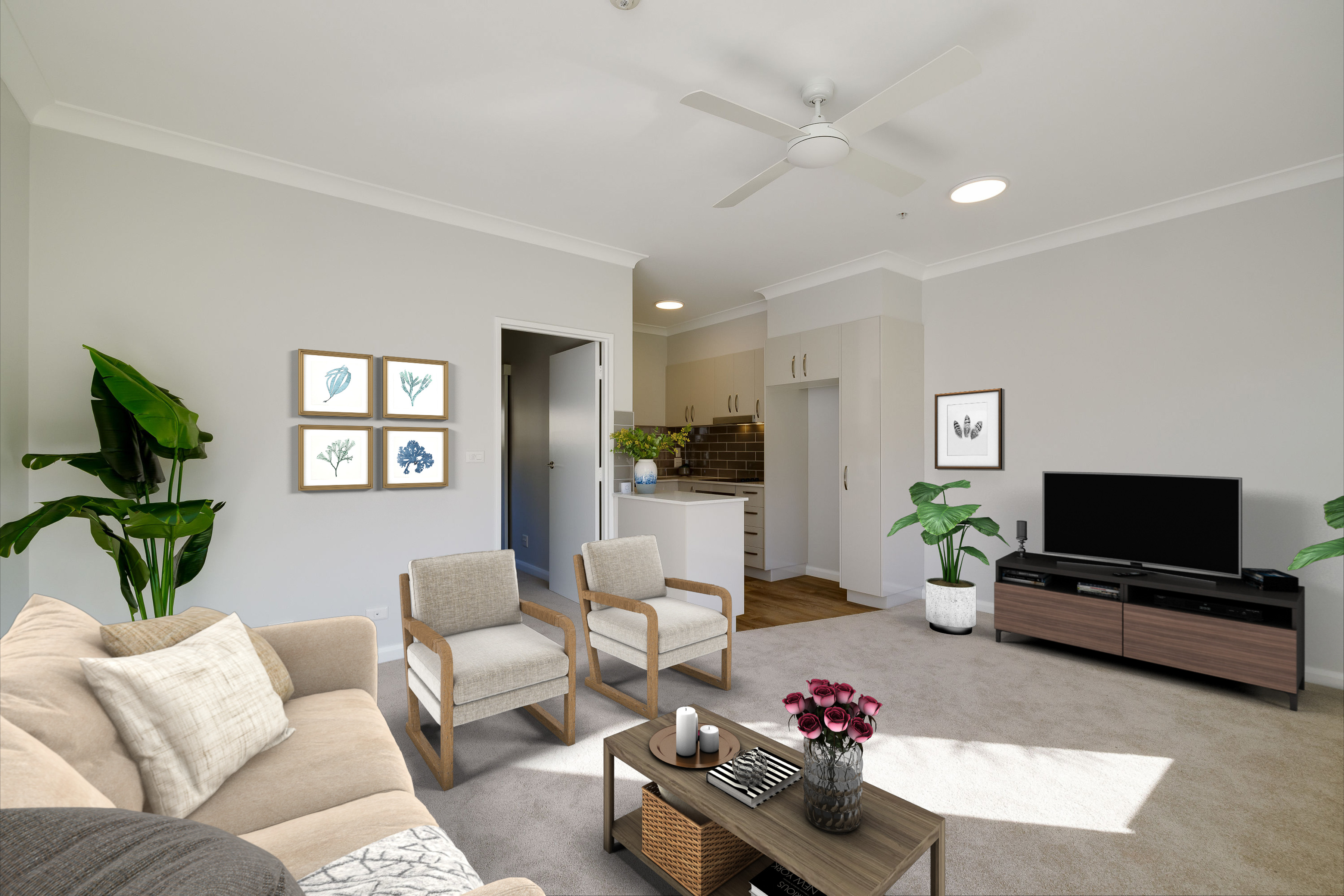 Interior of apartment 61