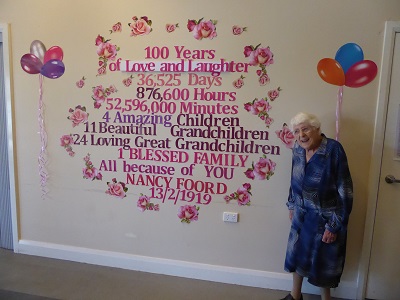 Happy 100th birthday Nancy Foord!